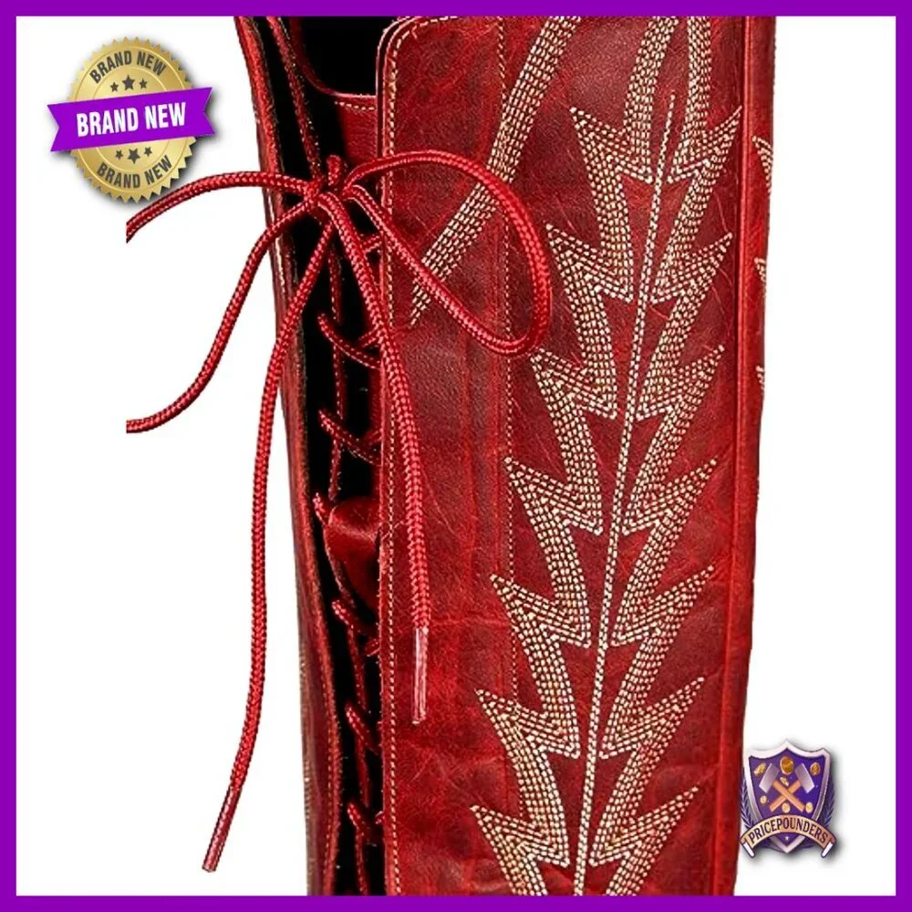 Over the Knee Cowboy Boots Adjustable Thigh High Western Boots Classic